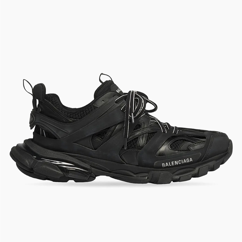 Balenciaga Triple Black Athletic Shoes Tracker Sneakers